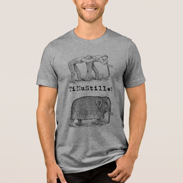 "shhh..." T-shirt grå Tri-Blend Shirt (Front)