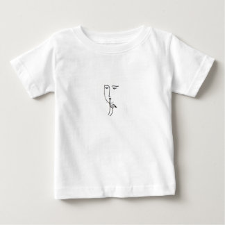 Shhhh face on baby T shirt