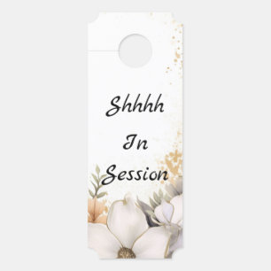 Shhhh In Session Therapist Office Door Sign Hanger