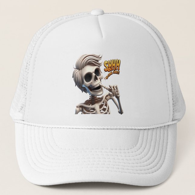 SHHHH... No One Cares Unique And Quirky  Trucker Hat (Front)