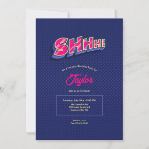 Shhhh Surprise Party Invitation