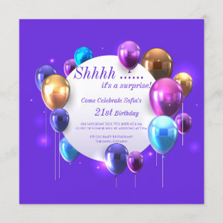 Shhhhh it's a surprise! invitation