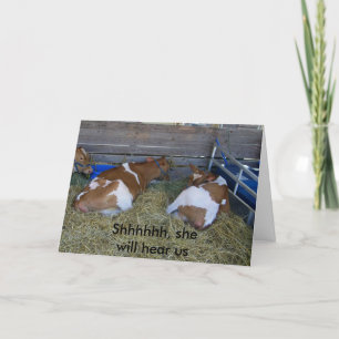 "SHHHHHH SHE WILL WILL HEAR" 50TH CARD