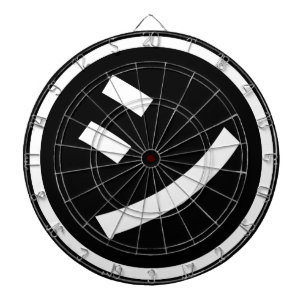 ㋛ Shi Kana Katakana Smiling Emoji / Emoticon Dartboard