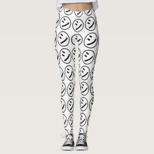 ㋛ Shi Kana Katakana Smiling Emoji / Emoticon Leggings