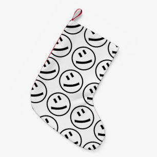 ㋛ Shi Kana Katakana Smiling Emoji / Emoticon Small Christmas Stocking