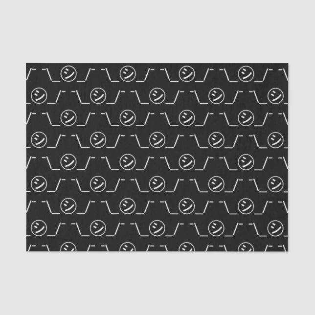 Shi Kana Shrug Emoticon ¯\_㋛_/¯ Japanese Kaomoji Tissue Paper (Front)