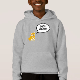 Shiba Chien personnalisé Année Toddler Hoddie