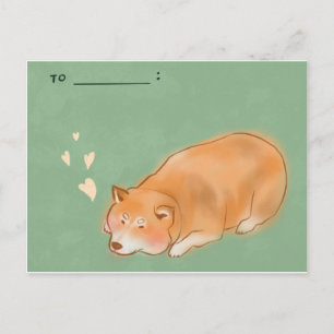 Shiba dog #1 postcard