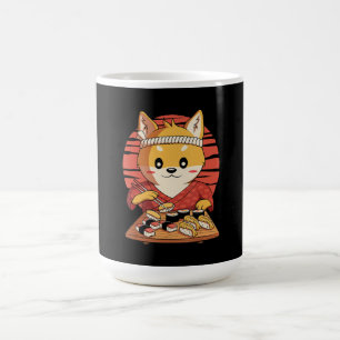 Shiba Dog With Sushi Yummy Food Gift Magic Mug