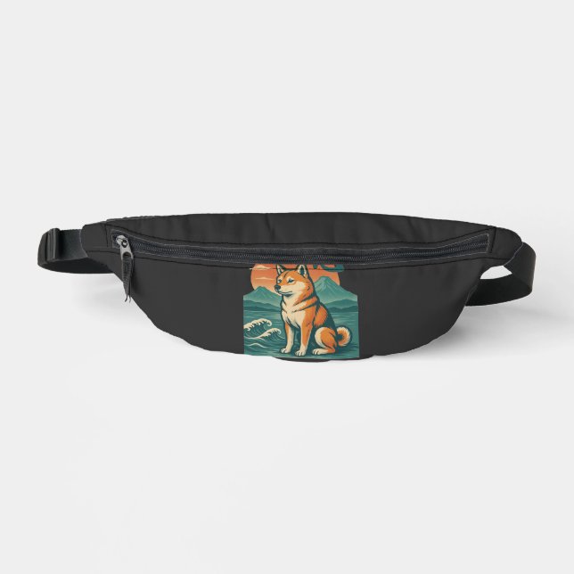 Shiba Dreams at Dusk Fanny Pack (Front)