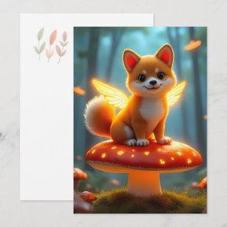 Shiba fairy adventure holiday card