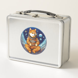 Shiba In Space Astronaut Shiba Metal Lunch Box