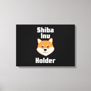 Shiba Ina Titulaire Crypto Toile murale