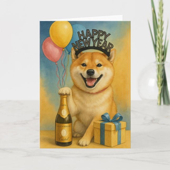 Shiba Inc Happy New Year Card (Front)