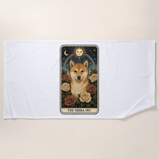 Shiba Inu Beach Towel