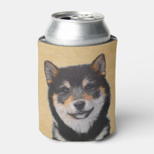 Shiba Inu (Black and Tan) Painting - Dog Art Can Cooler