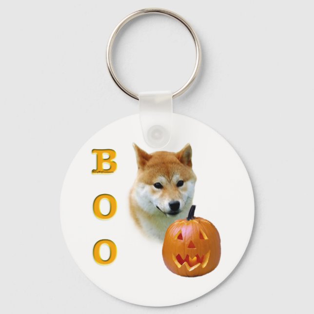 Shiba Inu Boo Keychain (Front)