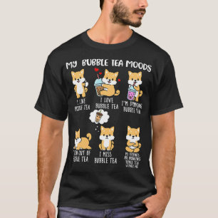 Shiba Inu Bubble Tea  Women Boba Tea Dog Bubble Te T-Shirt