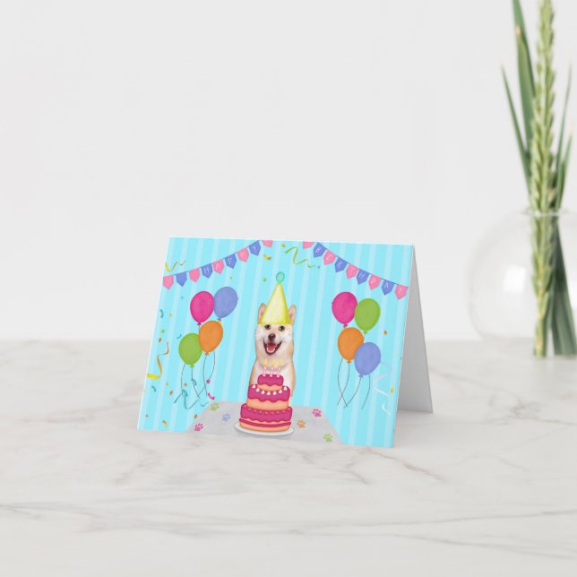 Shiba Inu Carte de vacances d'anniversaire (Devant)