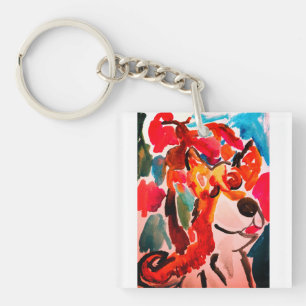 Shiba Inu cherry Japen blossom Keychain