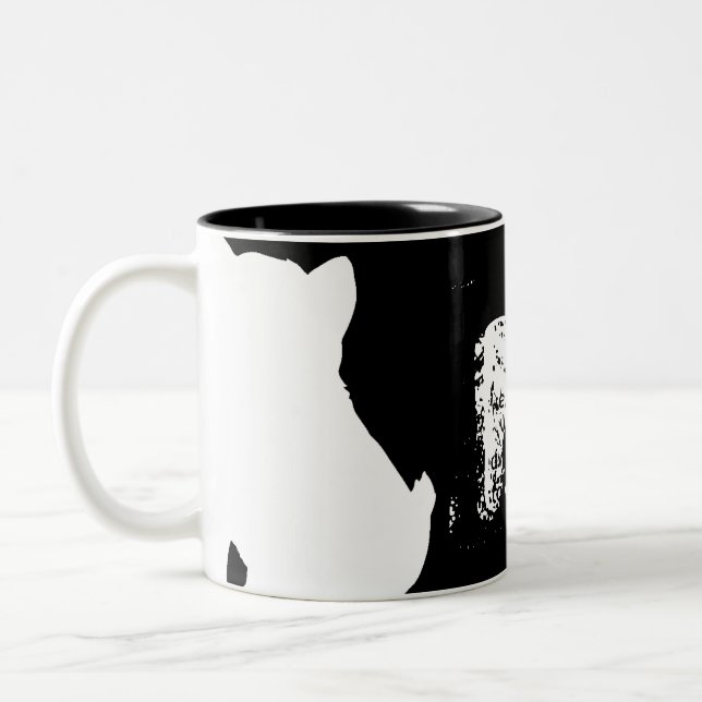 Shiba Inu Chien chinois Année 2018 Monogramme Mug (Gauche)