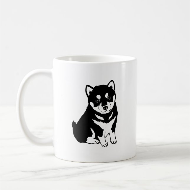 Shiba Inu Chien chinois Année 2018 Mug blanc (Gauche)