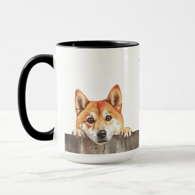 Shiba Inu Chien Mug (Gauche)