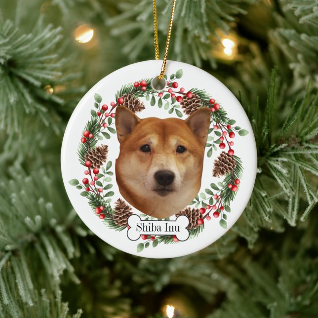 shiba inu chien Personnalisé Animal Ornement (Arbre)