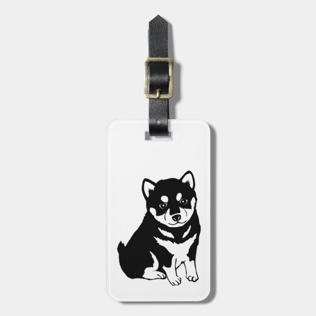 Shiba Inu Chinese Dog Year 2018 Luggage Tag (Front Vertical)