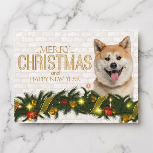 Shiba Inu Christmas Postcard
