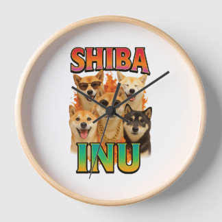 Shiba Inu Clock