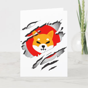 SHIBA INU cryptocurrency - SHIBA INU Crypto SHIB  Thank You Card