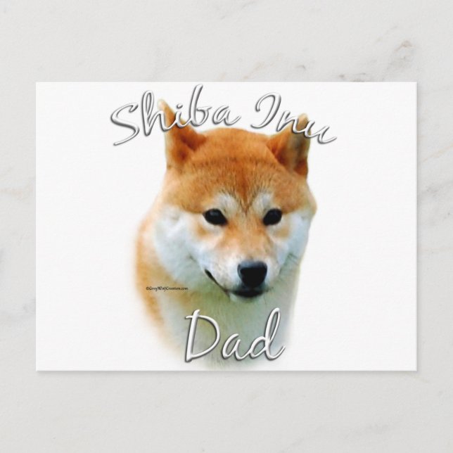 Shiba Inu Dad 2 Postcard (Front)