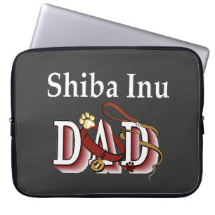 Shiba Inu Dad Gifts Laptop Sleeve