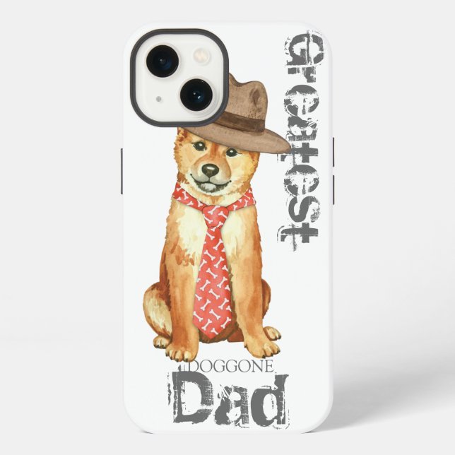 Shiba Inu Dad iPhone Case (Back)