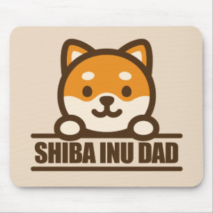 SHIBA INU DAD - Proud Shiba Inu Father Design Mouse Pad