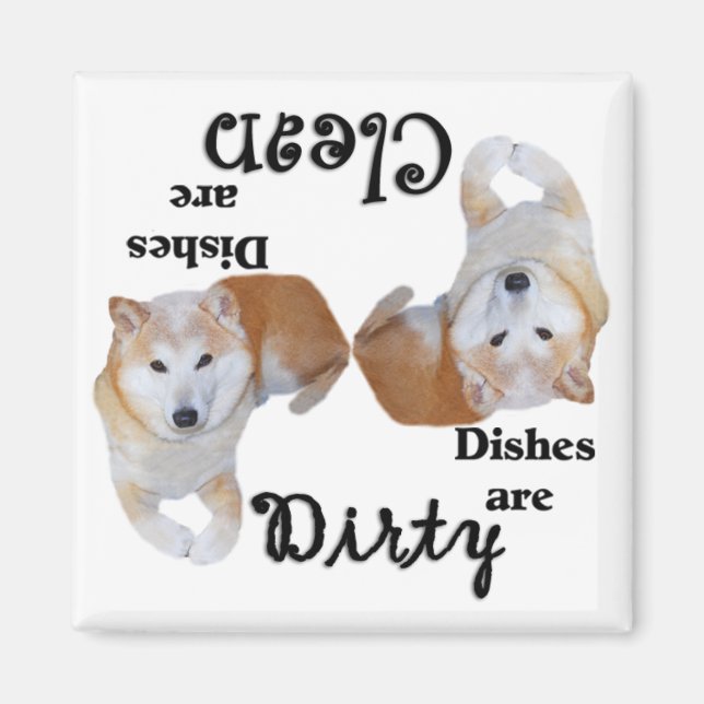 Shiba Inu Dishwasher Magnet (Front)
