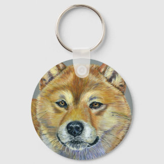 Shiba Inu Dog Art - Suki Keychain