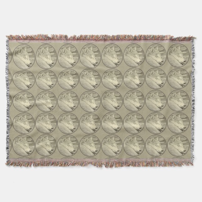 Shiba Inu Dog Blanket Dog Lover Throw Blankets (Front)