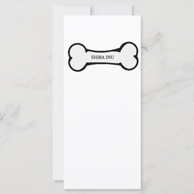 shiba inu dog bone (Front)