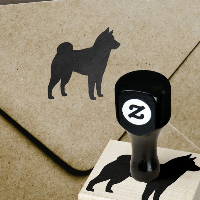 Shiba Inu Dog Breed Silhouette Rubber Stamp (Creator Uploaded)