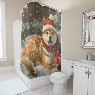 Shiba Inu Dog Christmas Festive
