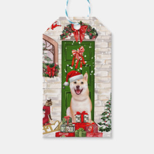 Shiba Inu Dog Christmas Gift Tags