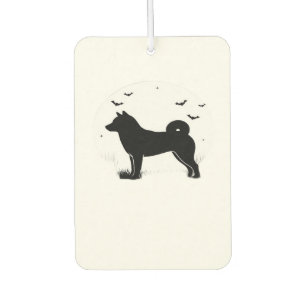 Shiba Inu Dog � Halloween Moon Silhouette Oversize Air Freshener