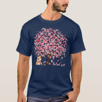 Shiba Inu Dog Japanese Cherry Cute Blossom Sakura 
