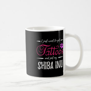 Shiba Inu Dog Lover Tattoo Funny Dog Mom Gift Idea Coffee Mug