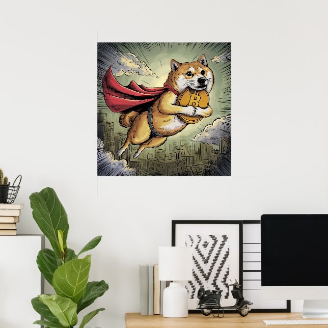 Shiba Inu Dog Poster (Home Office)