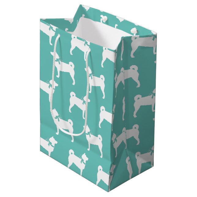 Shiba Inu Dog Puppy Medium Gift Bag (Front Angled)
