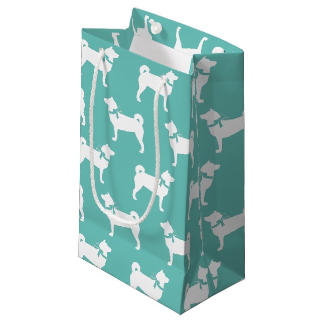 Shiba Inu Dog Puppy Small Gift Bag (Front Angled)